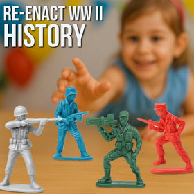 Liberty Imports army men bucket accessories for storytelling details.