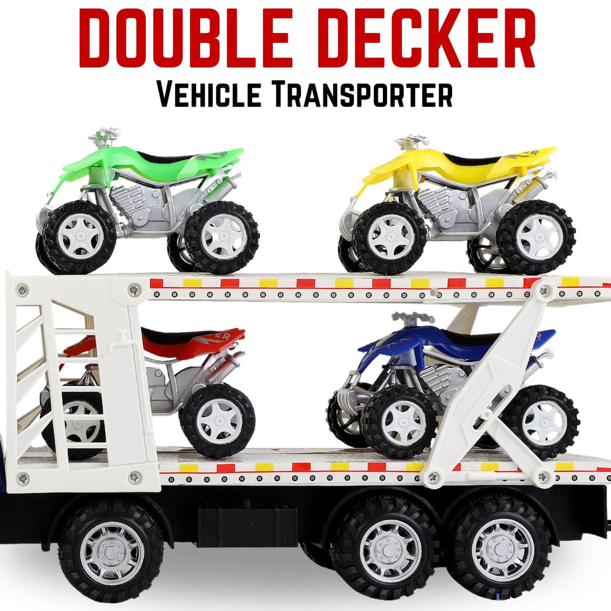 Liberty Imports four ATVs with the carrier fuel imaginative adventures