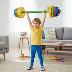 Liberty Imports weight plates shown filled with sand or water for adjustable resistance