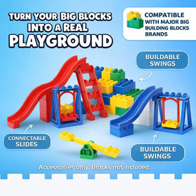 Liberty Imports bright slides swings seesaw to spark active imagination