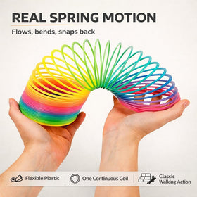 Liberty Imports classroom-reward rainbow springs 6pack; durable, screen-free fun for rewards and travel.