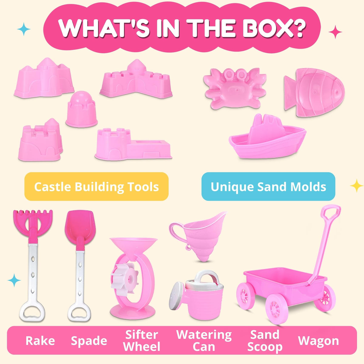 Liberty Imports castle molds for creative castle scenes in sand
