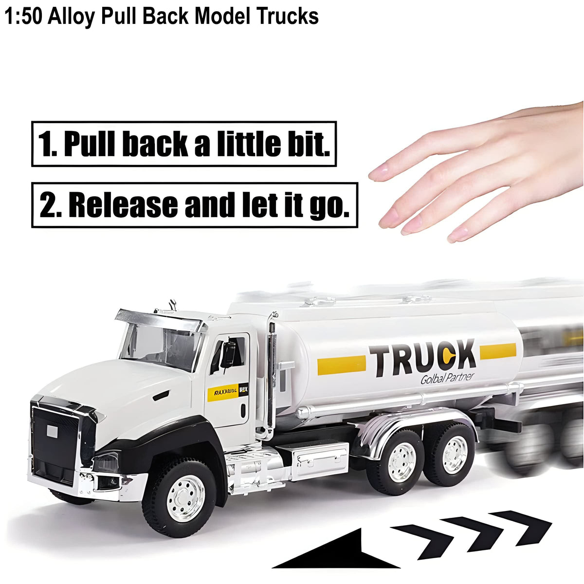 Liberty Imports oil tanker truck side view highlighting durable construction for long-lasting play