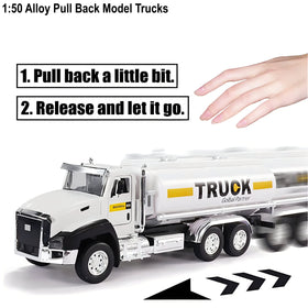 Liberty Imports oil tanker truck side view highlighting durable construction for long-lasting play