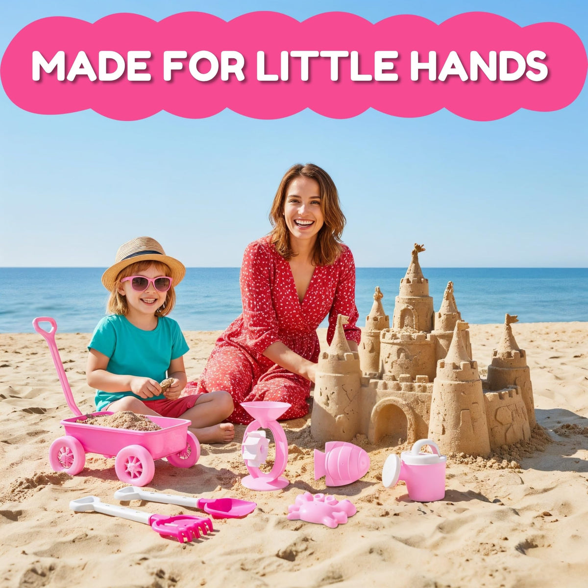 Liberty Imports crab and fish molds bring character to sandy creations