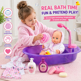 Liberty Imports detachable showerhead bath toy enables realistic water play