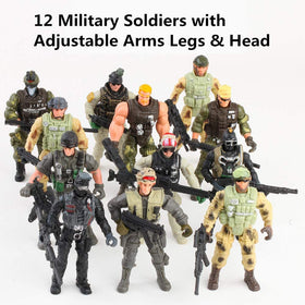 Liberty Imports 12-pack figures offer durable, kid-friendly parts for ongoing play.