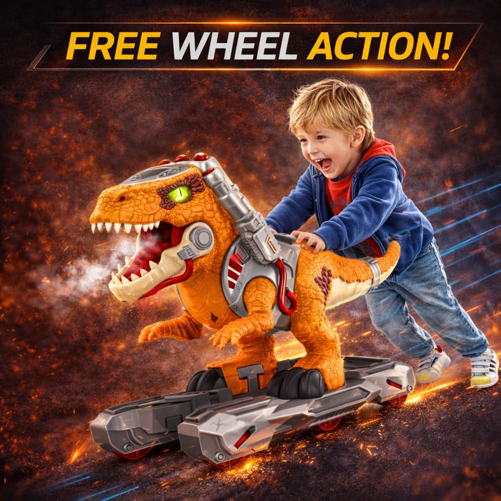 Liberty Imports six wheel base provides stable riding for kids