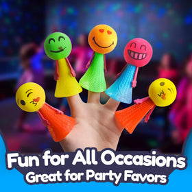 Display box of Liberty Imports emoticon poppers for party favors