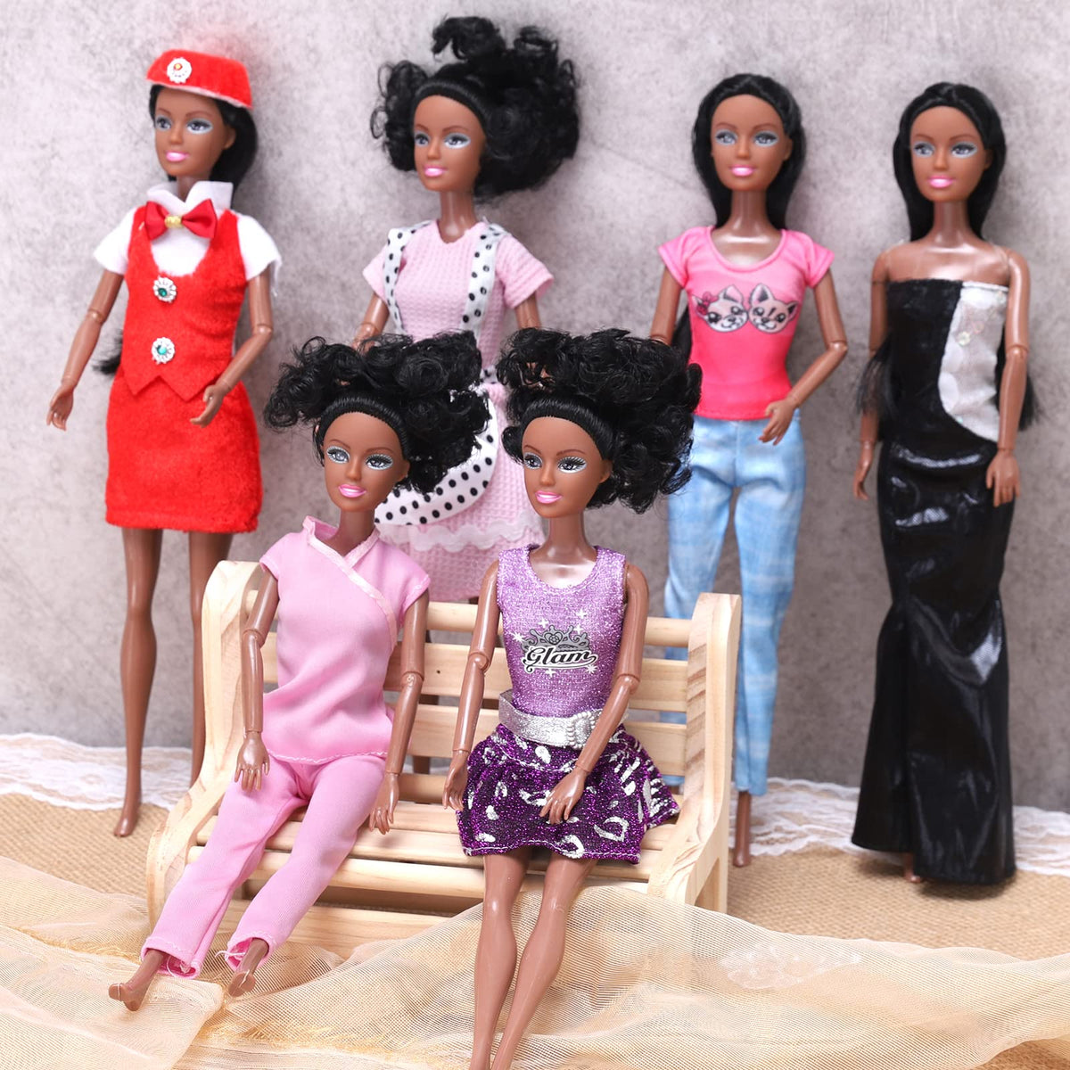 Liberty Imports dolls with articulated arms for dynamic posing during play