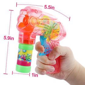 Durable wear-resistant plastic bubble guns by Liberty Imports for energetic kids.