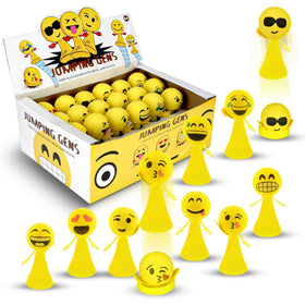 Liberty Imports emoticon popper assembly in bright colors, ideal for party favors.
