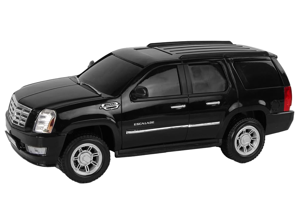 Liberty Imports Escalade RC car side view with sleek black finish