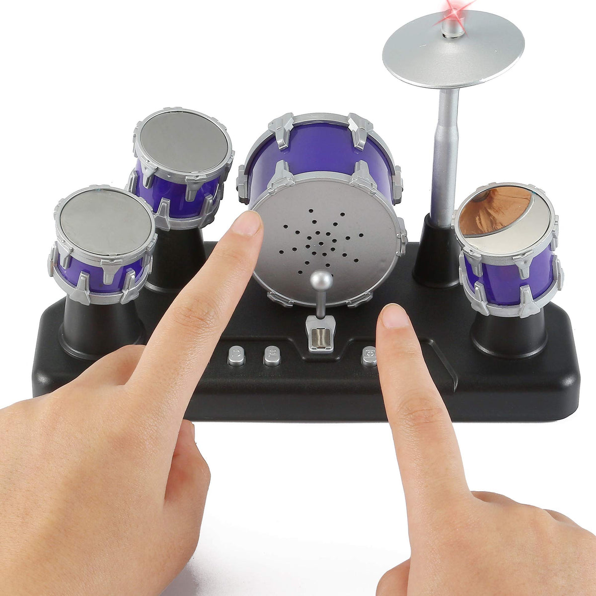 Liberty Imports Finger Drum Set with light-up pads for rhythmic play.