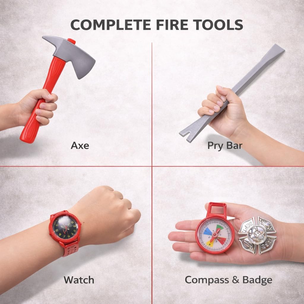 Liberty Imports firefighter axe supports action-packed role play adventures.