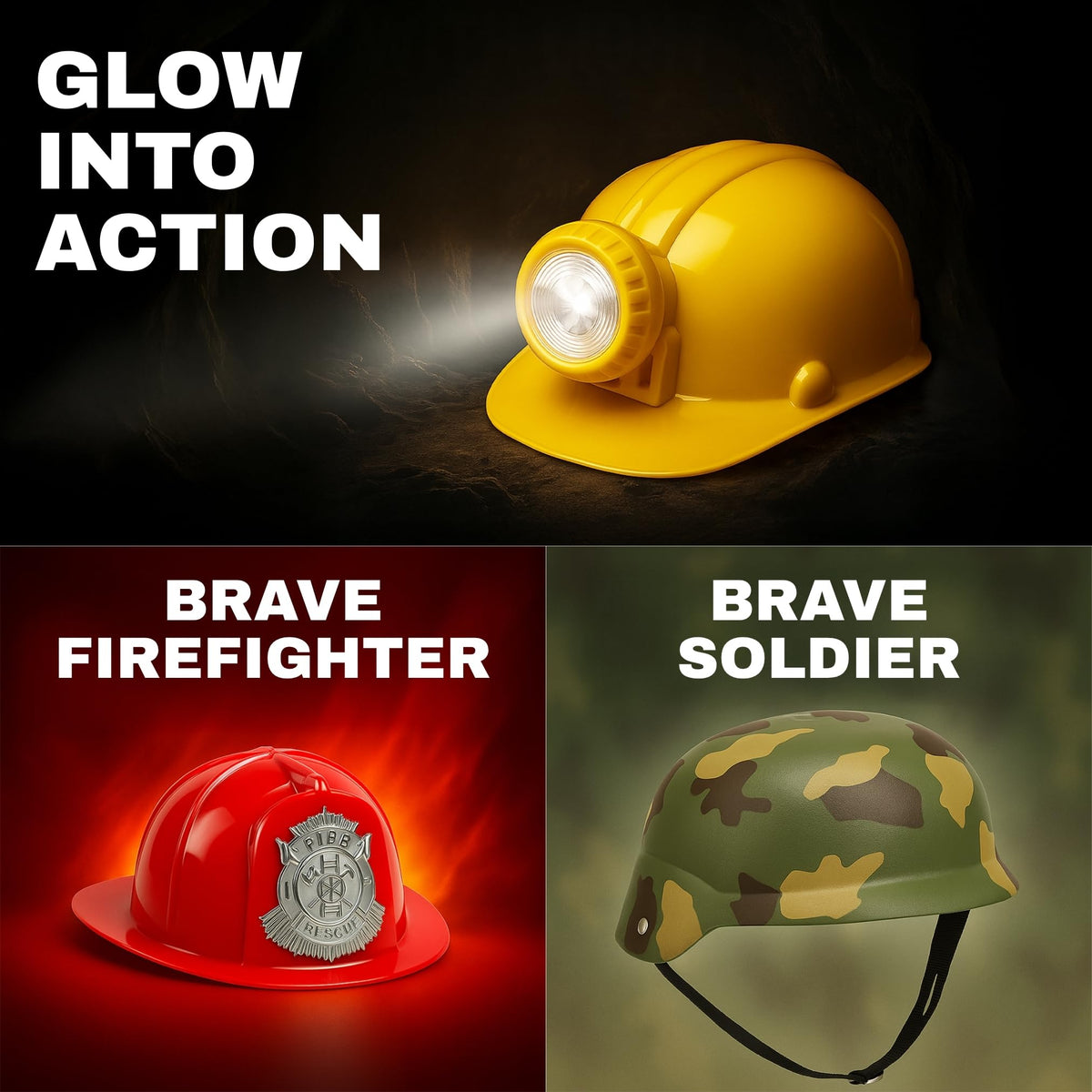 Liberty Imports fireman hat inspires hero-ready dress-up and rescue-role play.