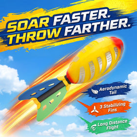 Liberty Imports foam missile footballs with tails designed for long-distance throws