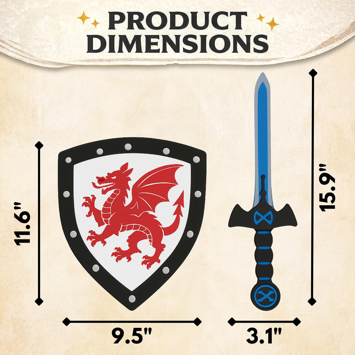 Liberty Imports foam shield adjustable for flexible roles and quick costume changes