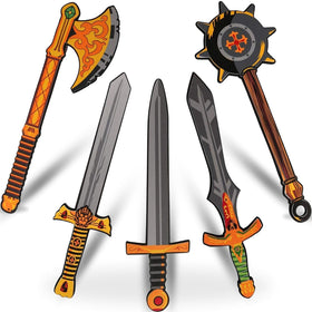 Liberty Imports foam swords set with soft edges for safe imaginative play.