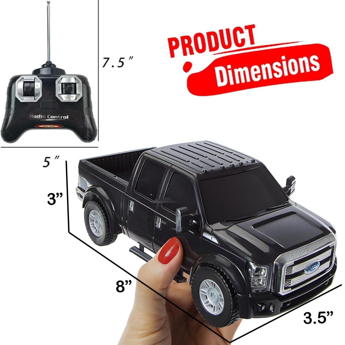 Liberty Imports Ford F-350 RC Truck interior detail for realism