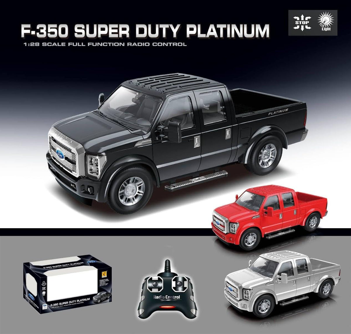 Liberty Imports Ford F-350 RC Truck rubber tires for versatile surfaces