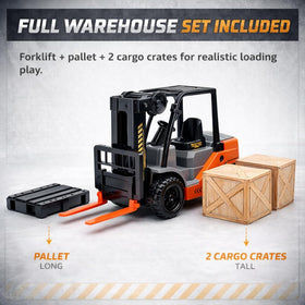Liberty Imports forklift features a durable ABS construction for everyday play