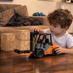 Liberty Imports warehouse-style forklift creates loading dock scene ideas for kids