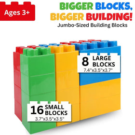 Liberty Imports giant blocks 2x2 pieces in bright colors for building