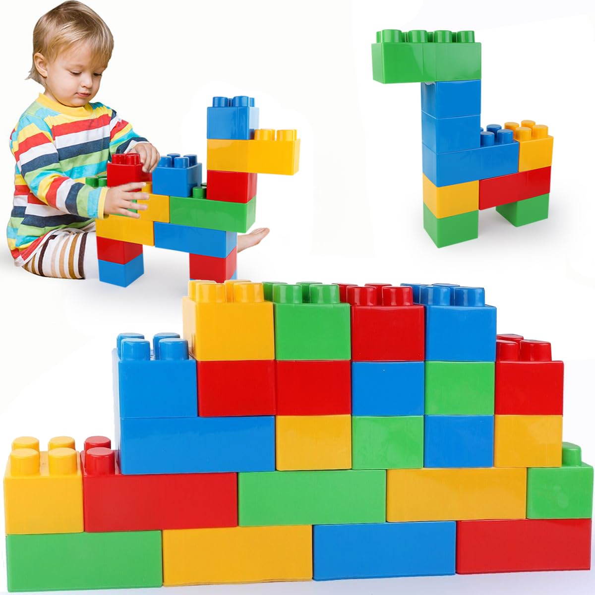 Liberty Imports giant blocks 2x4 stack for open ended play