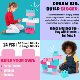Great for preschool activities and home play with Liberty Imports blocks