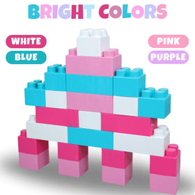 Pastel color Liberty Imports blocks spark imaginative forts and world-building
