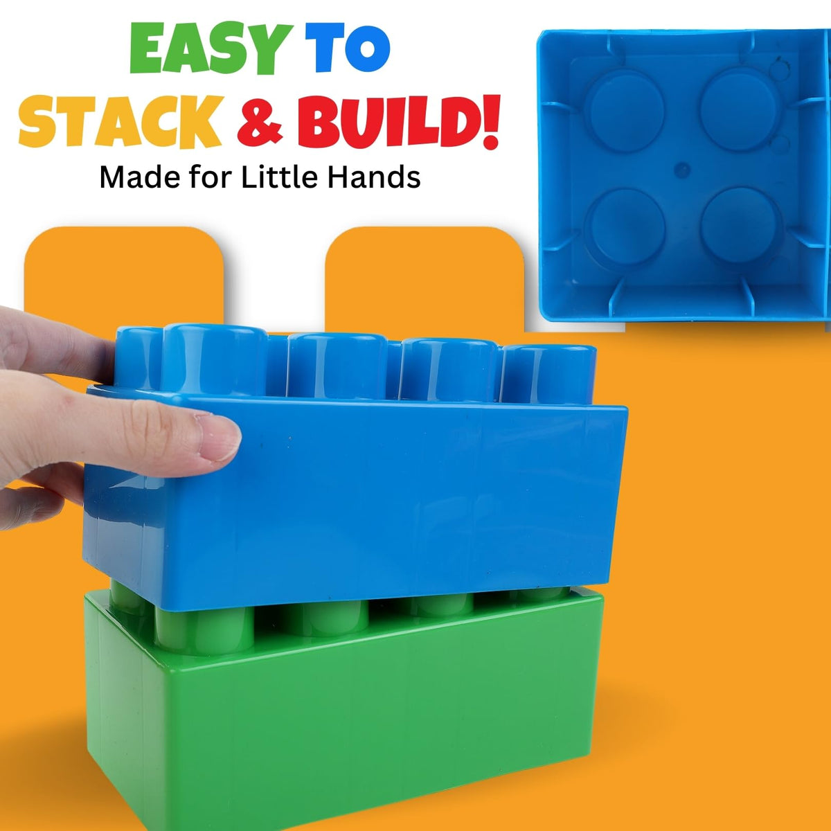 Liberty Imports toddler friendly blocks promote fine motor skills