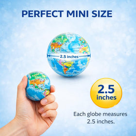 Liberty Imports globe mini foam ball classroom use ideal for prizes