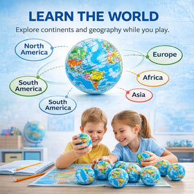 Liberty Imports globe mini foam ball map design for geography learning