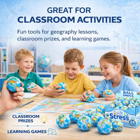 Liberty Imports globe mini foam ball party favors for kids