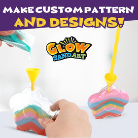 Liberty Imports glow sand funnels enable tidy pouring and precise designs.