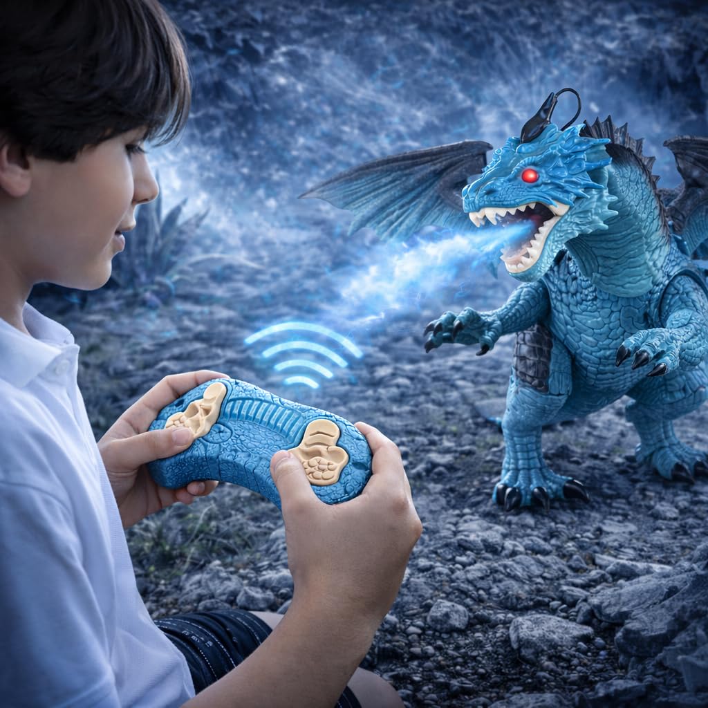 Liberty Imports Ice Dragon uses AA batteries for reliable action