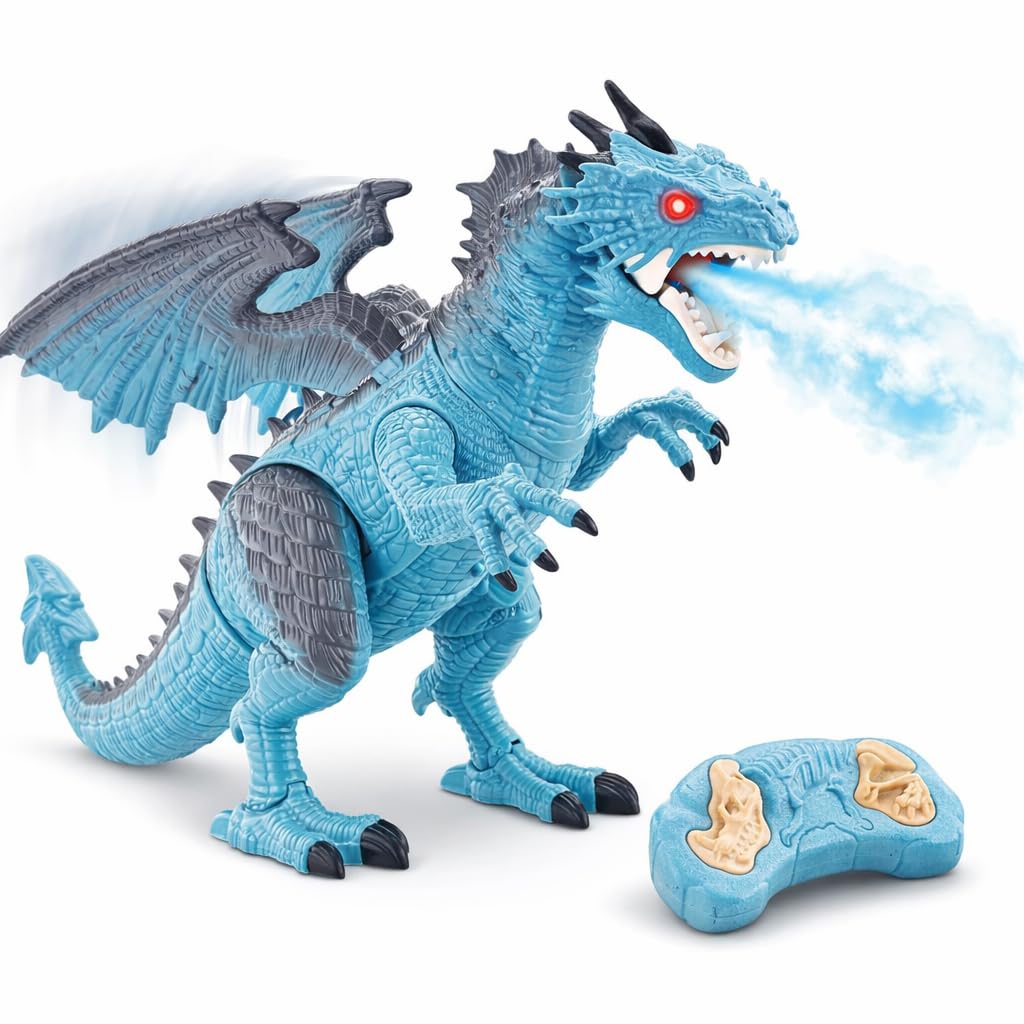 Liberty Imports Ice Dragon remote control enables easy, kid-friendly playtime