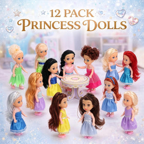 Liberty Imports individually packaged princess dolls, gift-ready for party favors or stocking stuffers.