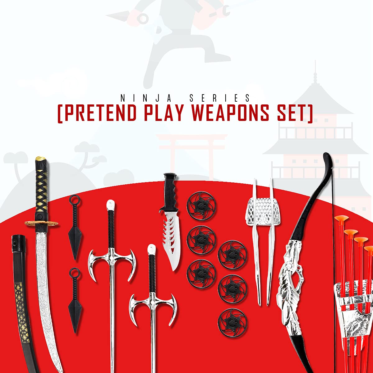 Liberty Imports Katana sword close-up for safe, kid-friendly role-play costumes.
