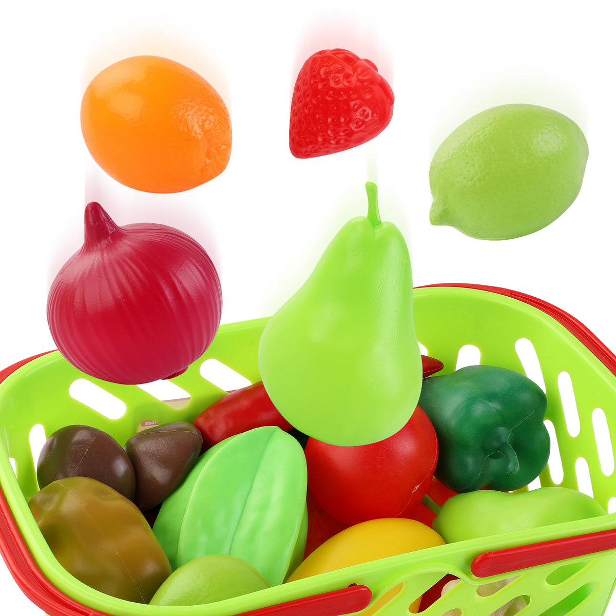 Liberty Imports kid-sized basket close-up showcases easy-to-carry design.