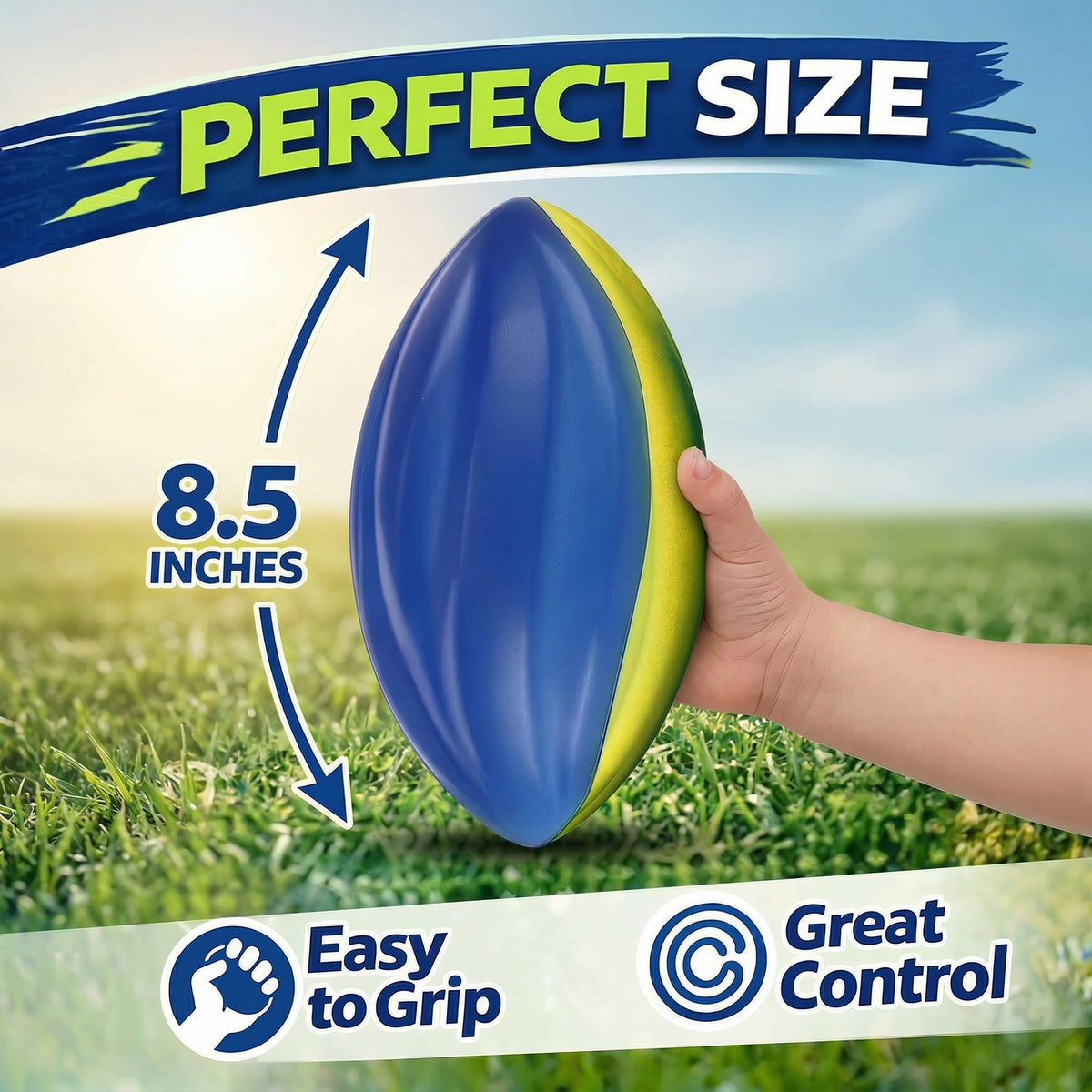Liberty Imports kid-friendly foam football with consistent weight boosts confidence.