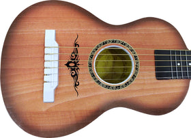 Liberty Imports kid-sized guitar is easy to hold for small hands.
