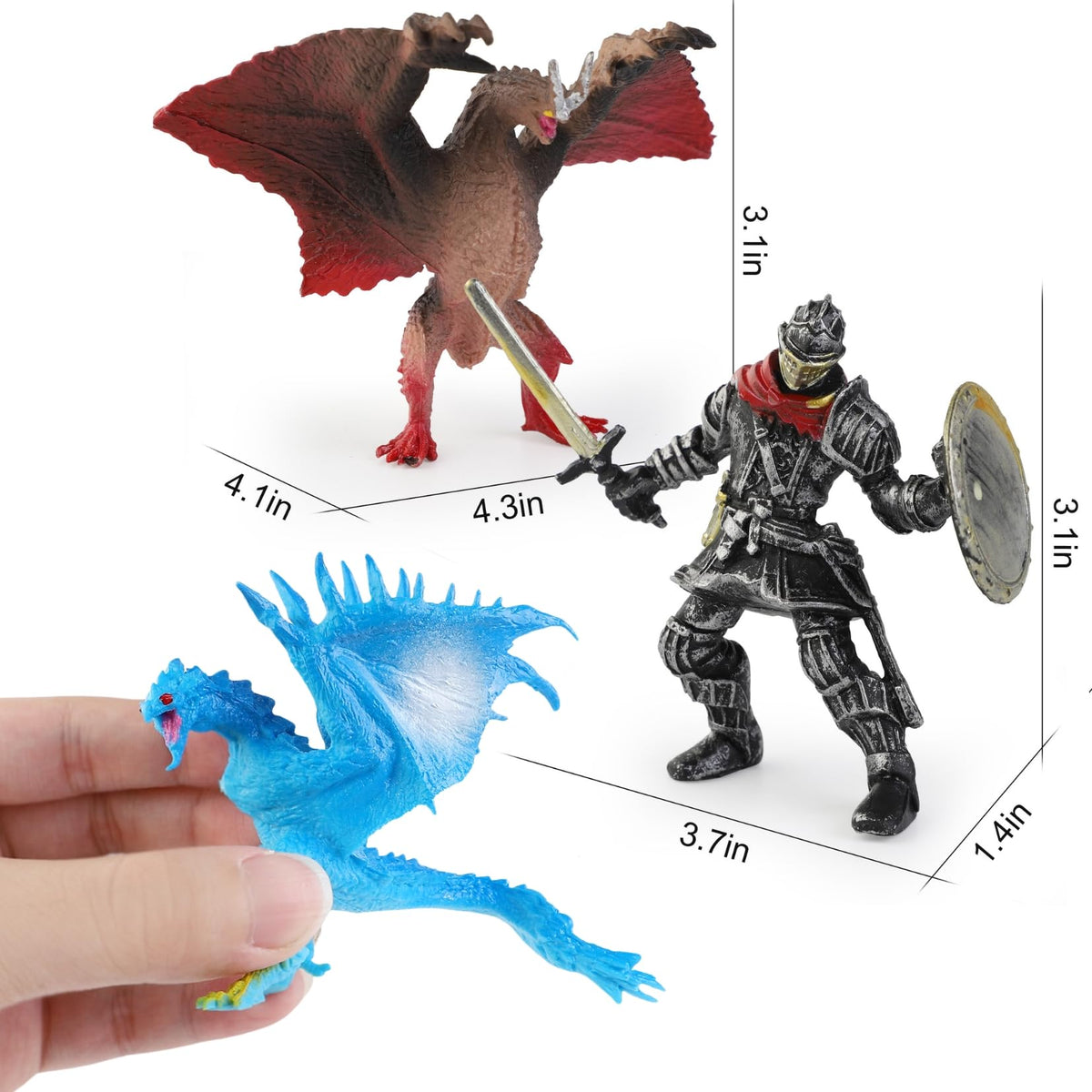 Liberty Imports Knight armor figurine B for heroic scenes and dioramas