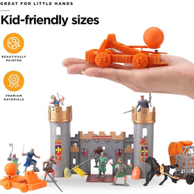 Liberty Imports Knight figurines set enhances detailed battles for creative storytelling.