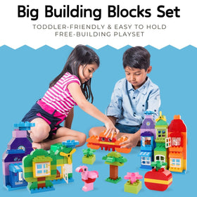 Large grip bricks by Liberty Imports for toddlers during play