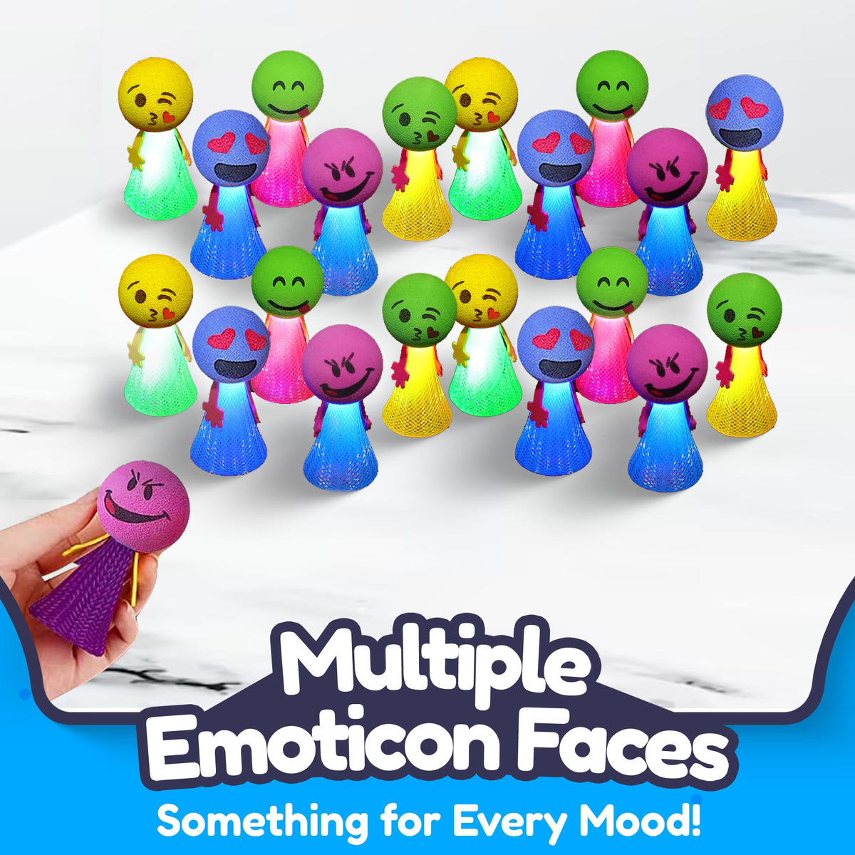 Liberty Imports LED emoticon popper glowing for night play