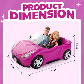 Liberty Imports lightweight durable pink doll vehicle easy to carry for indoor/outdoor play.