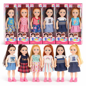 Liberty Imports little dolls with outfits for imaginative dress-up play
