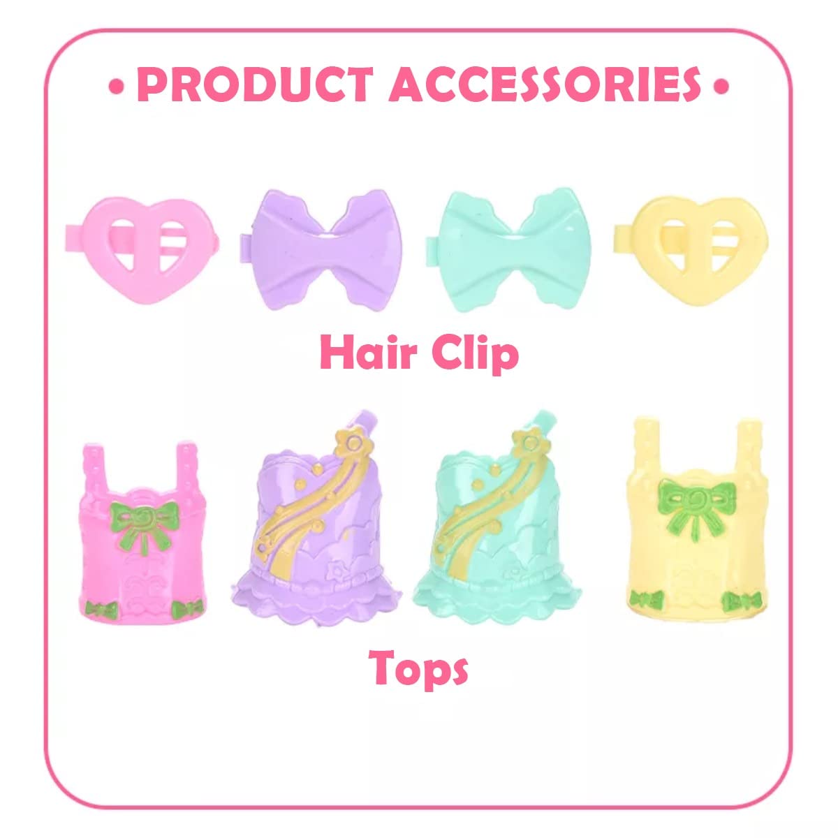 Liberty Imports mermaid dolls featuring hair clips for complete looks
